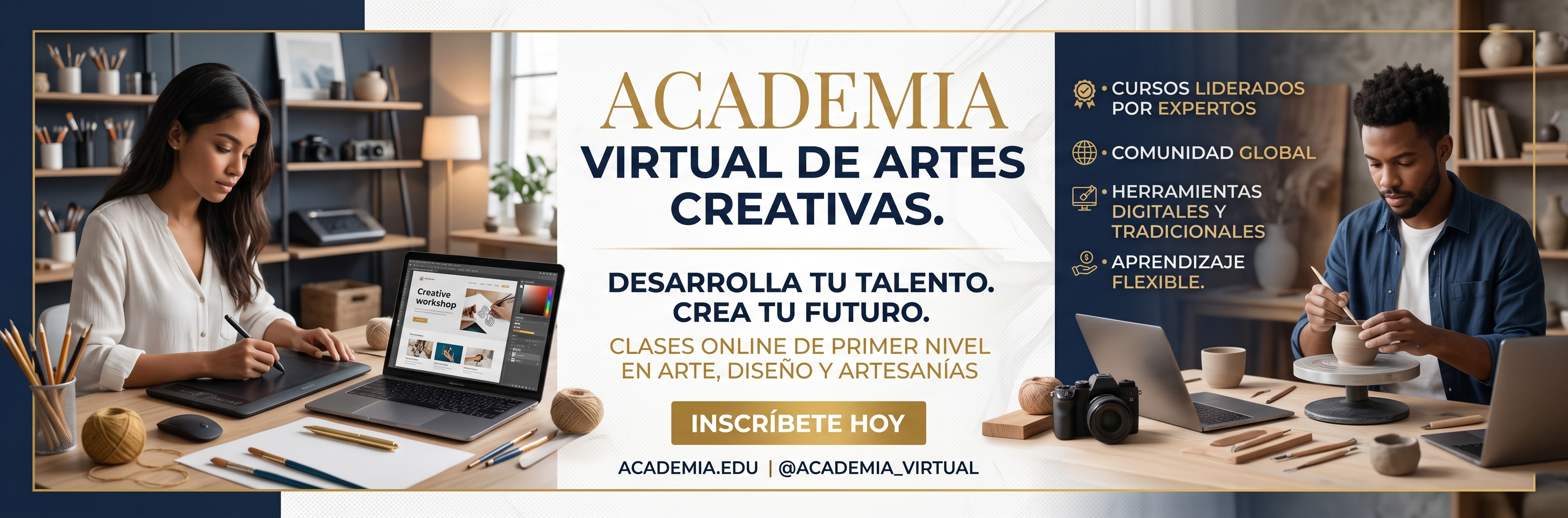 Profesionales capacitándose y emprendiendo